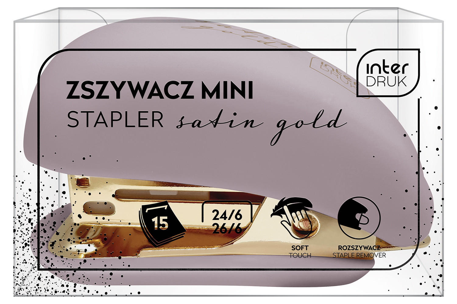 Zszywacz mini Satin Gold Interdruk